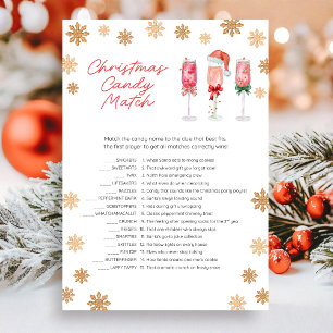 Cartes Pour Fêtes Annuelles Jeu de correspondance de bonbons de Noël