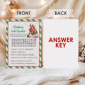 Cartes Pour Fêtes Annuelles Jeu de décodeur de fête de Noël 