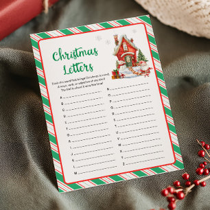 Cartes Pour Fêtes Annuelles Jeu de lettres pour la fête de Noël