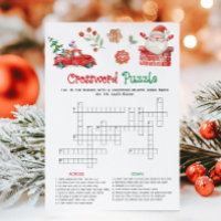 Jeu de mots croisés de Noël avec le Père Noël