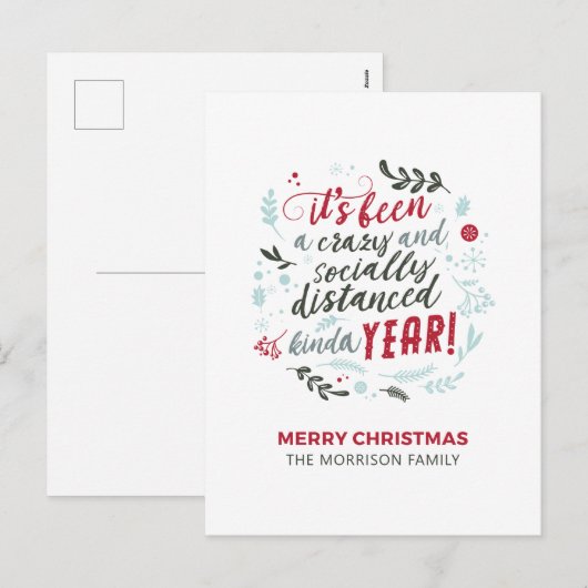 Cartes Pour Fêtes Annuelles Jeu de Noël amusant (Devant / Derrière)