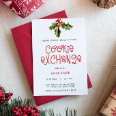 Cartes Pour Fêtes Annuelles Jeu de Noël de l'Échange de biscuits