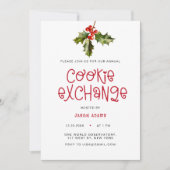 Cartes Pour Fêtes Annuelles Jeu de Noël de l'Échange de biscuits (Devant)