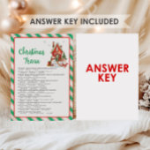 Cartes Pour Fêtes Annuelles Jeu de quiz de fête de Noël