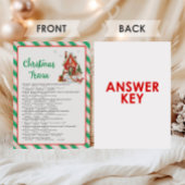 Cartes Pour Fêtes Annuelles Jeu de quiz de fête de Noël