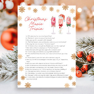 Cartes Pour Fêtes Annuelles Jeu de quiz de film de Noël