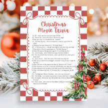 Jeu de quiz de film de Noël