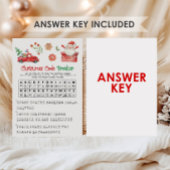 Cartes Pour Fêtes Annuelles Jeu de rupture de code de Noël du Père Noël