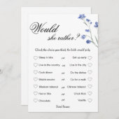 Cartes Pour Fêtes Annuelles Jeu de Salle de Mariage Moderne, Qui connaît la Ma (Devant / Derrière)