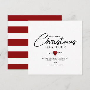Cartes Pour Fêtes Annuelles Jeu de script moderne Premier Noël