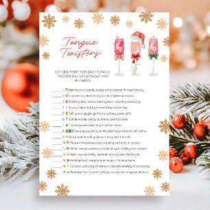Cartes Pour Fêtes Annuelles Jeu de virelangues de Noël