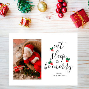 Cartes Pour Fêtes Annuelles Jeu joli Script Noël Arbre photo Noël