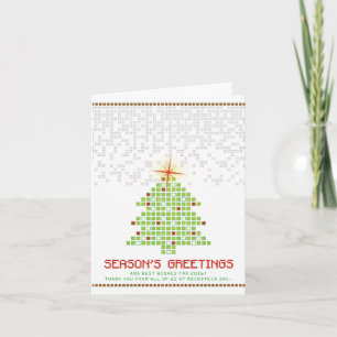 Cartes Pour Fêtes Annuelles Jeu Pixel High-Tech Jeu d'affaires Noël