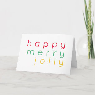 Cartes Pour Fêtes Annuelles JEUNE JOYE JOLLY Christmas Card