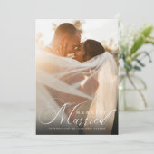 Cartes Pour Fêtes Annuelles Jeunes Mariés Photo de Noël (Debout devant)