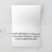 CARTES POUR FÊTES ANNUELLES JEUX ANNIVERSAIRE À NOËL / VOUS MANQUANT AUSSI! (Intérieur)