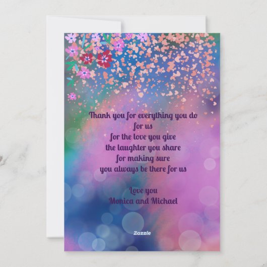 Cartes Pour Fêtes Annuelles JEUX JOUR DE LA MÈRE des enfants (Dos)