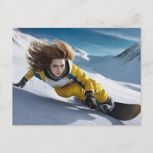 Cartes Pour Fêtes Annuelles Jeux Olympiques d'hiver de 2026 Snowboard Halfpipe