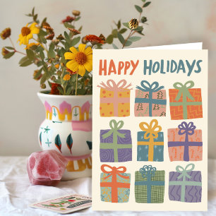 Cartes Pour Fêtes Annuelles JEUX VACANCES Cadeaux Noël CUSTOM Dessiné À LA MAI