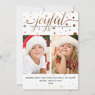 Cartes Pour Fêtes Annuelles JEUX Vacances Typographie de script de correspon