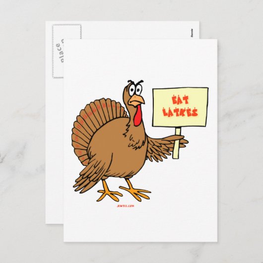 CARTES POUR FÊTES ANNUELLES JEWISH THNAKSGIVUKKAH HANOUKKA DONS (Devant / Derrière)