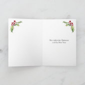 Cartes Pour Fêtes Annuelles Jingle Bells Holly Pine Christmas (Intérieur)