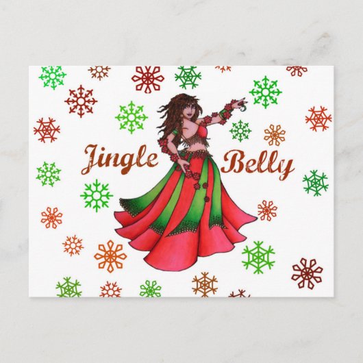 Cartes Pour Fêtes Annuelles Jingle Belly (Devant)