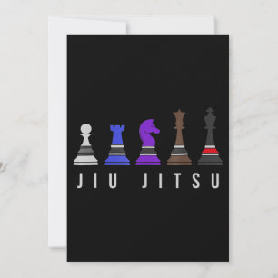 Cartes Pour Fêtes Annuelles jiu jitsu    entraînement, cadeau bjj avec texte.