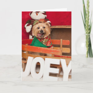 Cartes Pour Fêtes Annuelles Joey préparant pour aider Père Noël