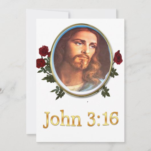 Cartes Pour Fêtes Annuelles John 3:16 (Devant)