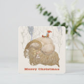 Cartes Pour Fêtes Annuelles John Bauer Christmas Yule chèvre Julbocken CC1029 (Debout devant)