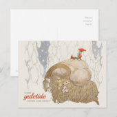 Cartes Pour Fêtes Annuelles John Bauer Noël Julbocken Yule chèvre CC1026 (Devant / Derrière)