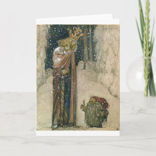 Cartes Pour Fêtes Annuelles John Bauer - Princesse et Troll
