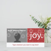 Cartes Pour Fêtes Annuelles "Joie" (Debout devant)