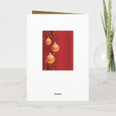 Cartes Pour Fêtes Annuelles Joie au monde (Dos)