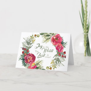 Cartes Pour Fêtes Annuelles Joie au monde Le Seigneur est venu, Noël