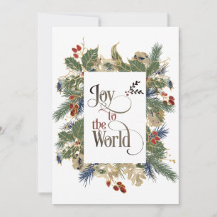 Cartes Pour Fêtes Annuelles Joie au monde Noël Carol Elegant Appartement