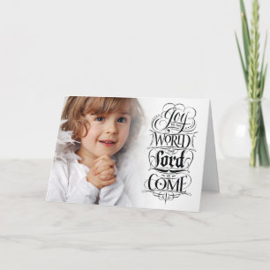 Cartes Pour Fêtes Annuelles Joie au monde Noël religieux chrétien