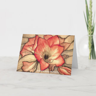 Cartes Pour Fêtes Annuelles Joie d'Amarylis par Ann Haaland