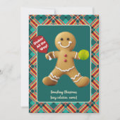 Cartes Pour Fêtes Annuelles Joie de Biscuit de Pickleball (Devant)