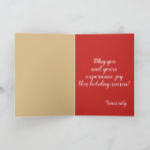 Cartes Pour Fêtes Annuelles Joie de bûcheron Noël (Intérieur)