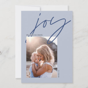 Cartes Pour Fêtes Annuelles joie de calligraphie minimale moderne de vacances