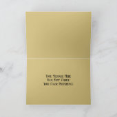 Cartes Pour Fêtes Annuelles Joie de Cerf en Or (Intérieur)