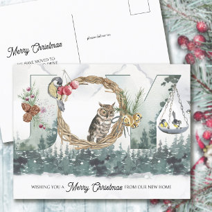 Cartes Pour Fêtes Annuelles Joie de la nouvelle forêt de la maison Changement