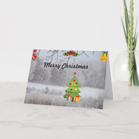 Cartes Pour Fêtes Annuelles Joie de Noël (Devant)