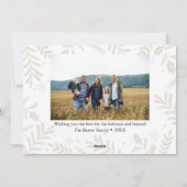 Cartes Pour Fêtes Annuelles Joie de Noël (Dos)