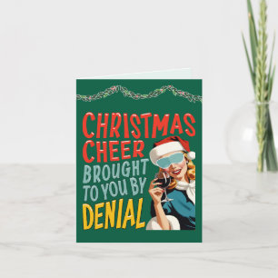 Cartes Pour Fêtes Annuelles Joie de Noël Vous est Apportée Par le Déni