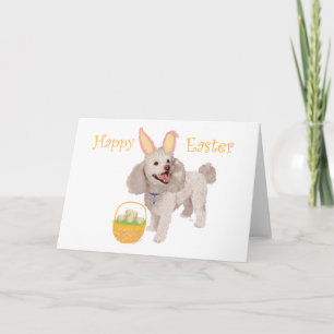 Cartes Pour Fêtes Annuelles Joie de Pâques Caniche