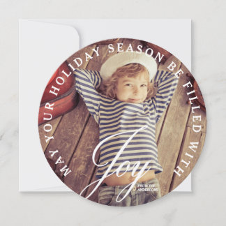 Cartes Pour Fêtes Annuelles Joie de vacances | Joyeux Noël moderne