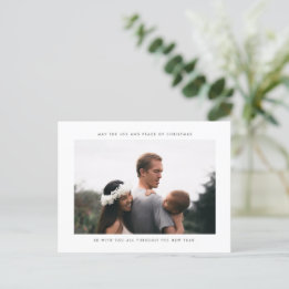 Cartes Pour Fêtes Annuelles Joie et paix de Noël Photo de famille de Noël